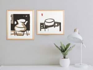 Set de 2 Dibujos en tinta